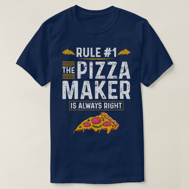Pizza Baker Men Pizza Maker T-Shirt (Design Front)