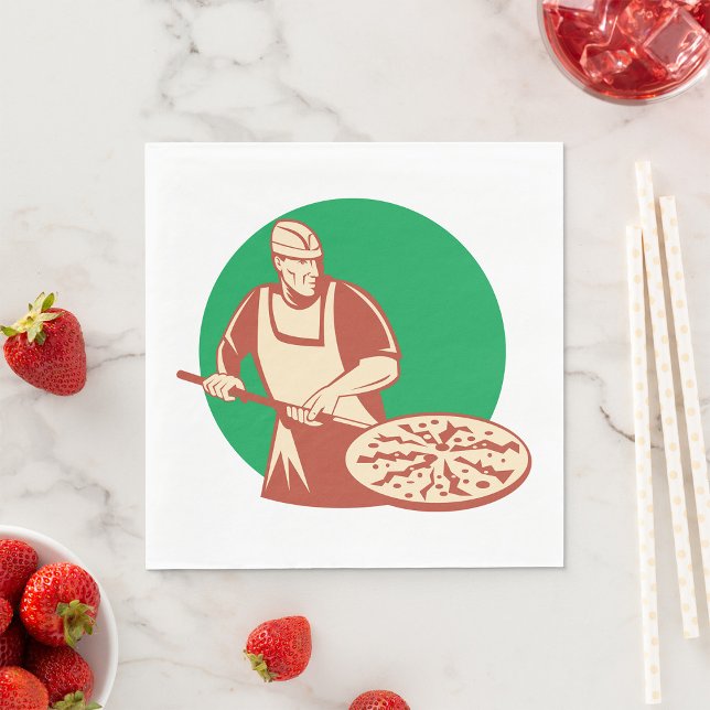 Pizza Baker Napkins (Creator Uploaded)