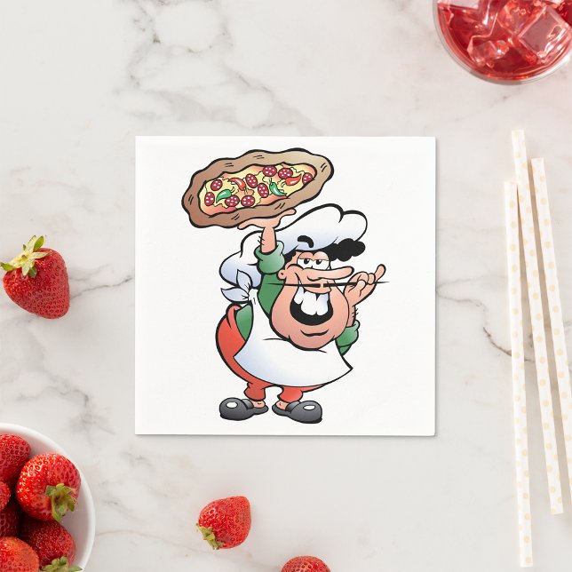 Pizza Baker Paper Napkins (Creator Uploaded)
