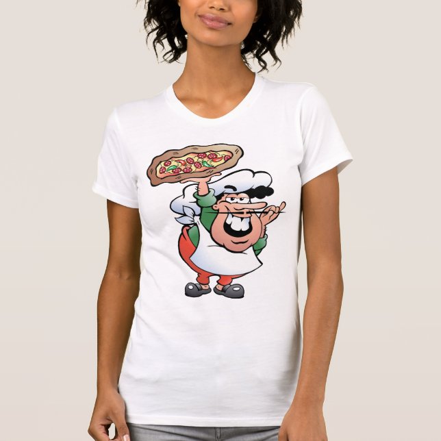 Pizza Baker Womens T-Shirt (Front)