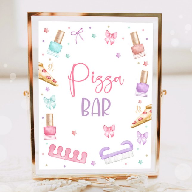 Pizza Bar Mani-Pedi Party Manicure Pedicure Girl Poster (Creator Uploaded)