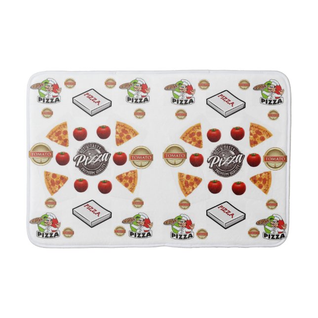 Pizza Bathroom Bathmat (Front)