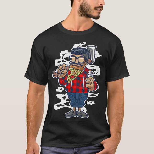 Pizza beard T-Shirt (Front)