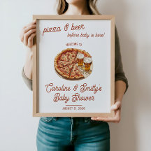 Pizza & Beer Before Baby is Here! Baby Shower
