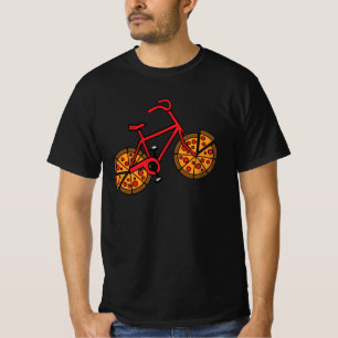 Pizza bike with pizza slice wheels  T-Shirt