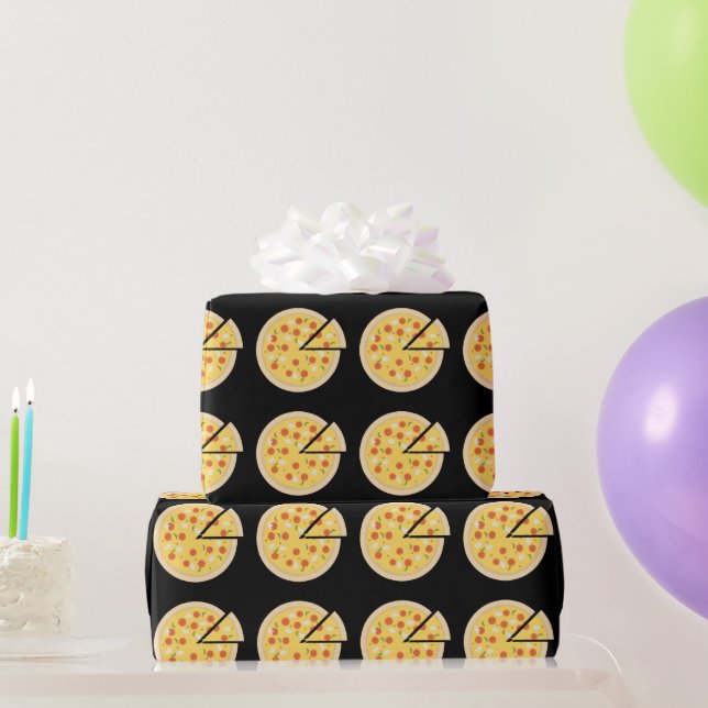 PIZZA BIRTHDAY FUNNY WRAPPING PAPER (Party Gifts)