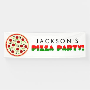 Pizza Birthday Party Banner