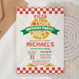 Pizza Birthday Party Invitation