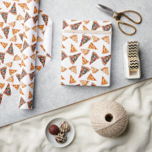 Pizza Birthday Wrapping Paper