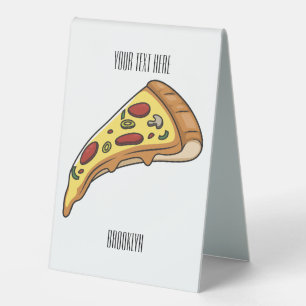 Pizza cartoon illustration 