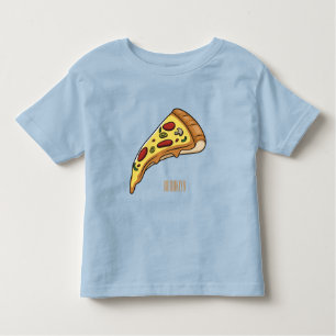 Pizza cartoon illustration toddler T-Shirt