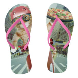pizza cat - cat - pizza delivery thongs