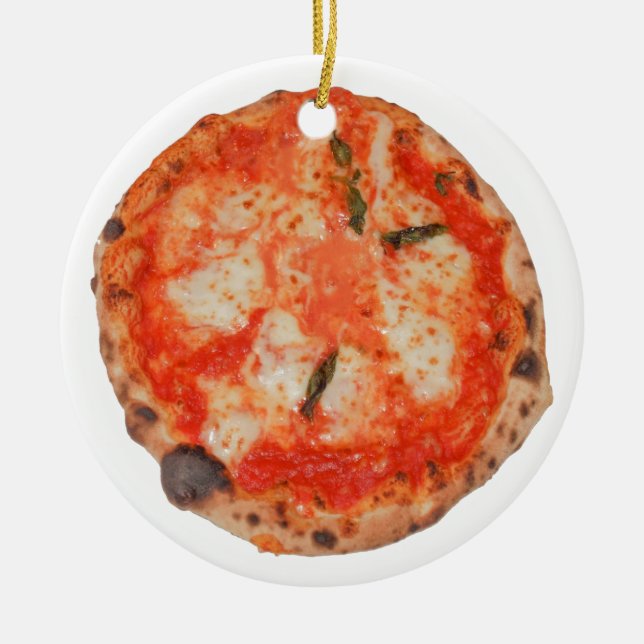 Pizza Ceramic Ornament (Front)