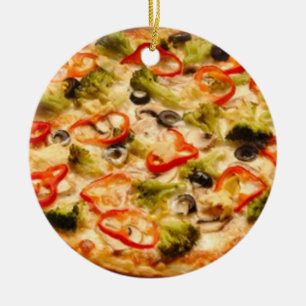 Pizza Ceramic Tree Decoration