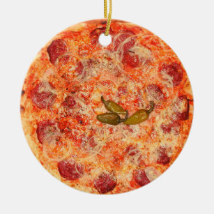 Pizza Ceramic Tree Decoration