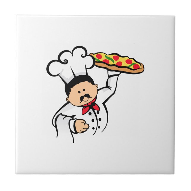 PIZZA CHEF CERAMIC TILE (Front)