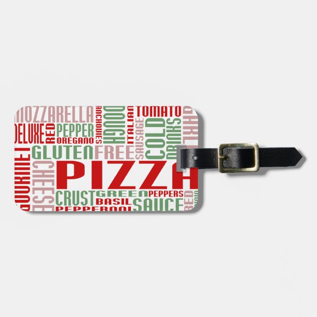 pizza chitChat Luggage Tag (Front Horizontal)