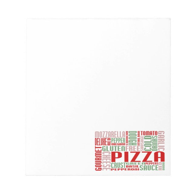 pizza chitChat Notepad (Front)