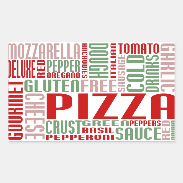 pizza chitChat Rectangular Sticker (Front)