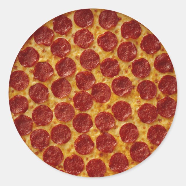 Pizza Classic Round Sticker (Front)
