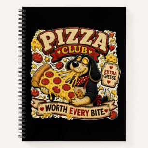 Pizza Club Worth Every Bite Personalised Funny Notebook