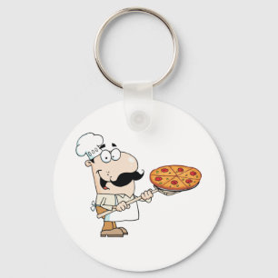 Pizza Cook Key Ring
