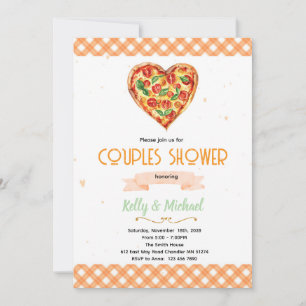 Pizza Couples Bridal Shower Invitation