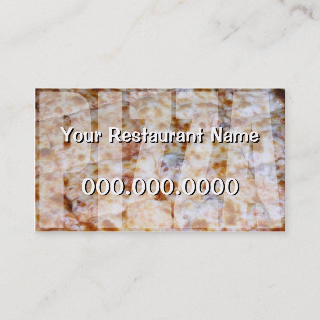 Pizza Coupon and Business Card (Front)