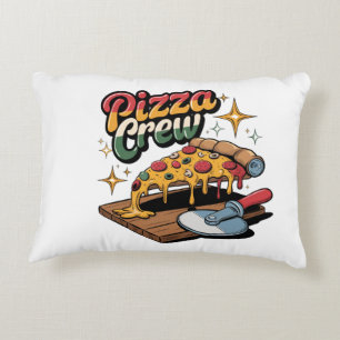 Pizza Crew Decorative Cushion