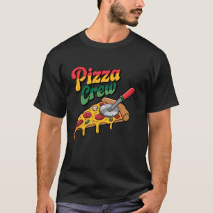 Pizza Crew  Retro & Cheesy Pizza Lover Design T-Shirt