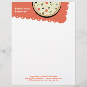Pizza Customised Letterhead