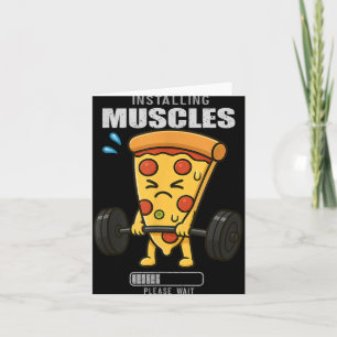 Pizza Deadlift Gym Rat Installing Muscle Lifting M Card
