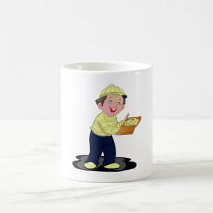 Pizza Delivery Boy Food Coffee Mug