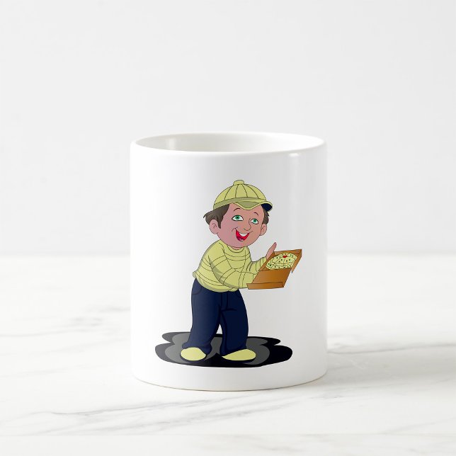 Pizza Delivery Boy Food Coffee Mug (Creator Uploaded)