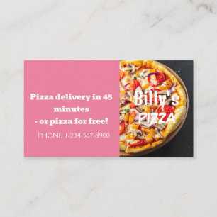 Pizza Delivery Discount Sale Offer Business Card