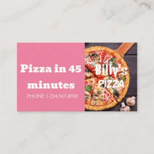 Pizza Delivery Discount Sale Offer Business Card