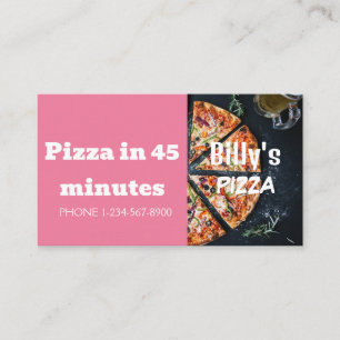 Pizza Delivery Discount Sale Offer Business Card