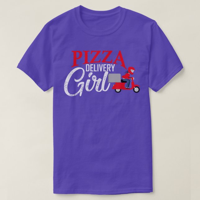 Pizza Delivery Girl Matching Pizza Costume For Wom T-Shirt (Design Front)