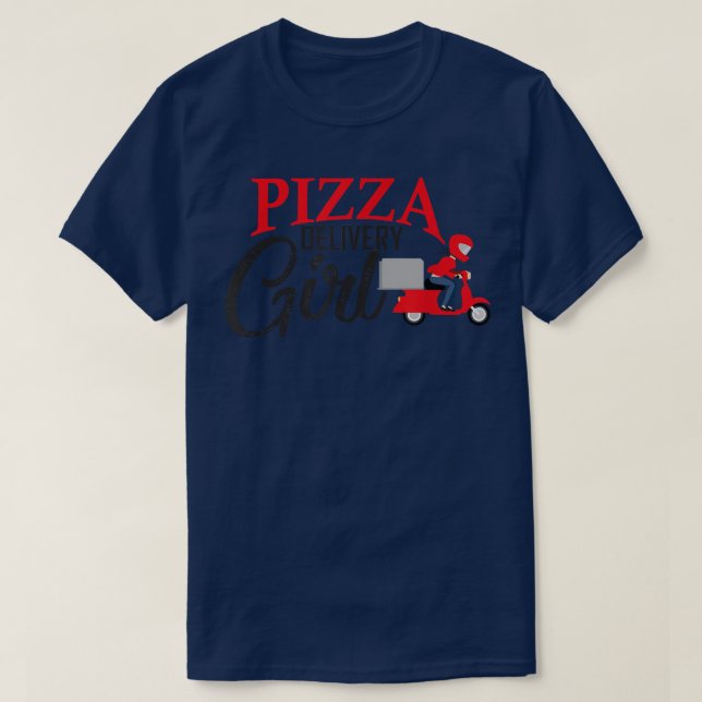 Pizza delivery girl matching pizza costume for wom T-Shirt (Design Front)