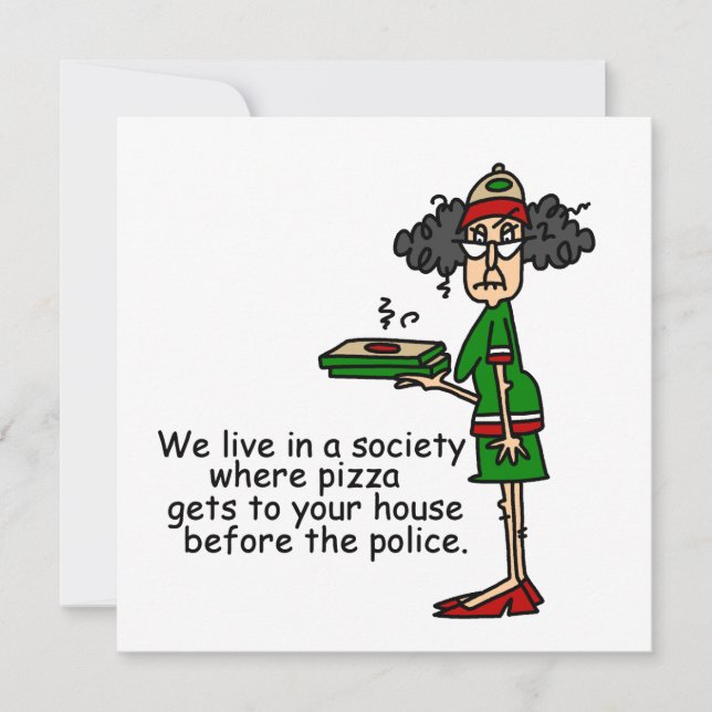 Pizza Delivery Humour (Front)