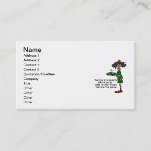 Pizza Delivery Humour Business Card