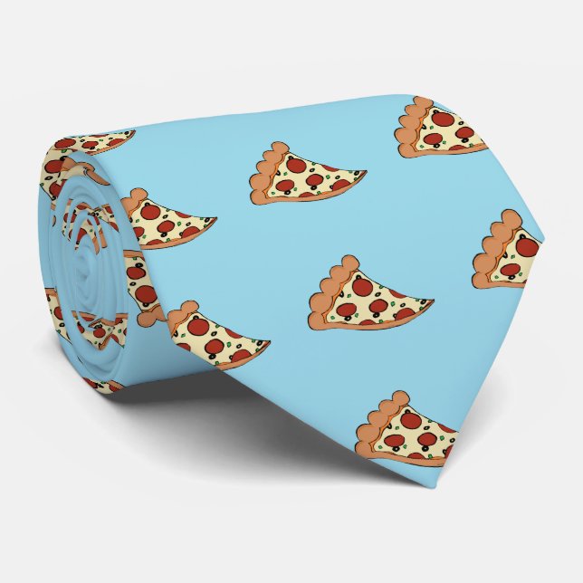 Pizza design tie (Rolled)