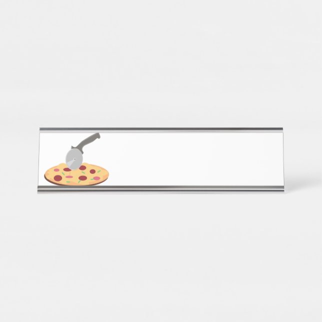 Pizza Desk Name Plate (Front)