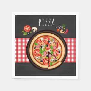 Pizza dinner party napkin