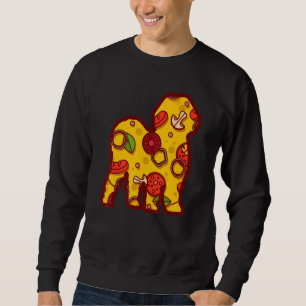 Pizza Dog Funny Pizza Shih Tzu Dog Sweatshirt