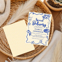 Pizza doodle special Delivery Baby Shower