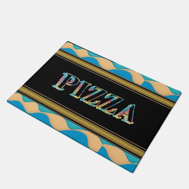 Pizza Door Mat (Angled)