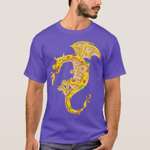 Pizza Dragon Funny Pizza Fanatic Dragon Believer F T-Shirt