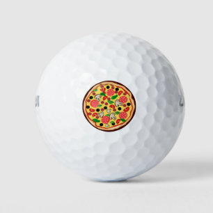 Pizza Food Clipart Icon Pepperoni Cheese Golf Balls