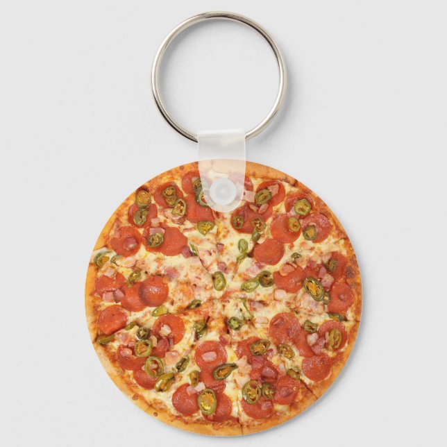 pizza Food Key Chain (Front)
